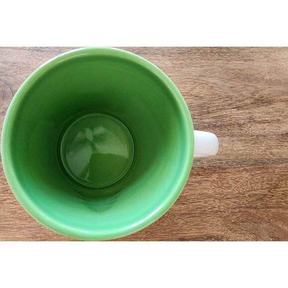 2006 Starbucks Holiday Embossed Tree & Silver Snowflakes Coffee Cup Tea Mug - Picture 3 of 4